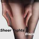 2 x DUCMODA Unbelievable Durability Sheer Tights for Women, 20D High Waist Stocking, Rip Resistant Strong Pantyhose (M)