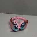 QearFun Kids Headphones Wired with Mic, 85/94dB Safe Volume Limit, Foldable Over Ear, Tangle-Free Cord & Sharing Port, Wired On-Ear Headset for School, Chromebook, Tablet, Travel - Boys & Girls (Pink aurora)