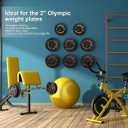 Weight Plate Holder, Wall Mounted Weight Rack Storage for Weight Plates, Home Gym Organizer