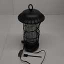 Buzbug LED Bug Zapper Indoor Outdoor, 10 Years Lifespan, 6.5ft Power Cord, IPX4 Waterproof, High-Voltage, Mosquito Zapper, Fly Trap Mosquito Trap, Fly Killer Fly Zapper -MO008C (New Black)
