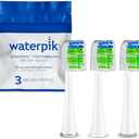Waterpik Sensonic Replacement Contour Brush Heads, 3 Toothbrush Heads, White STWB-3WW-B