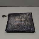 Juicy Couture Twin Size Satin Bed Sheet Set, Deep Pocket Silky Twin Sheet Set with 1 Fitted Sheet, 1 Flat Sheet and 1 Pillow Case, Wrinkle Resistant and Anti Pilling Bed Sheets - Black