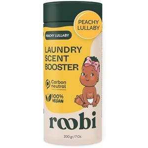 Roobi Baby Laundry Scent Booster. Peachy Lullaby Fragrance Beads. Specially Formulated for Baby's Sensitive Skin. Up to 20 Washing Cycles. Carbon Neutral, 100% Vegan.