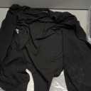 REORIA Womens Mesh Long Sleeve Bodysuit Double Lined V Neck Slimming Body Suits Sexy Cute Going Out Tops Shirts Fall Outfits (Medium, Black Onyx)