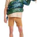Tipsy Elves Funny Zoo Keeper Halloween Costume Shirt with Green Boa Constrictor Stuffed Animal Style Arm Puppet for Men (Large)