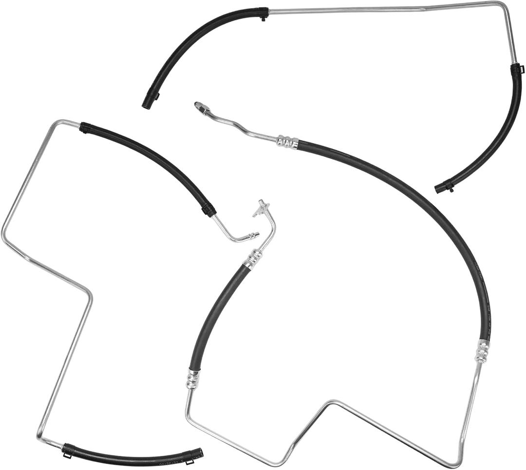 Power Steering Pressure & Return Line Hose Assembly Compatible with Buick Rainier CXL Chevy Trailblazer LT LS LTZ EXT Envoy XL Isuzu Oldsmobile Saab 9-7x Replacement for 15194364 92222 92378