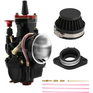 PWK Carburetor 21 24 26 28 30 32 34mm Racing Carb Kits with Air Filter Intake Manifold Boots Universal 2T 4T Engine Dirt Bike Motocross Motorcycle Scooter ATV Quad (30mm)