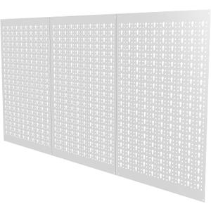 TORACK 3 PCS Metal Pegboard Panels (16x24 inch) for Wall Garage Tools Storage Pegboard for Workbench, Modular Peg Board Tool Organizer Board Kit (Pack of 3, Grey)