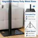 10x10ft Heavy Duty Backdrop Stand with Adjustable Height & Width, Black