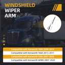602-5405 Front Driver Side Windshield Wiper Arm, for Kenworth T600 T800 W900 2007-2020, Wiper Arms OE#R23102922, R23103522