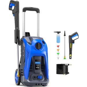 Electric Pressure Washer 4800 PSI 2.9 GPM Electric Power Washer with 25 FT Hose, 16.4 FT Power Cord, Soap Tank Car Wash Machine Blue Ideal Cleaning for Patio
