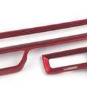 Car Accessories Dashboard Center Console AC Air Vent Outlet Cover Trim Protective Frame Molding Compatible with Honda Civic 11th Gen 2022 2023 2024 2025 2026(Red) 2PCS ABS
