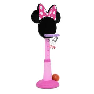 Minnie Mouse Plastic Basketball Set by Delta Children Includes Basketball Hoop, 1 Basketball and Ball Pump