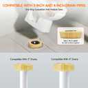 Jamini Extra Thick Toilet Wax Ring Replacement Kit Universal Wax Seal Fits 3" & 4" Drain Pipes, Includes Bolts & Washers, Easy DIY Installation, Compatible with Below-Floor or Level Flanges