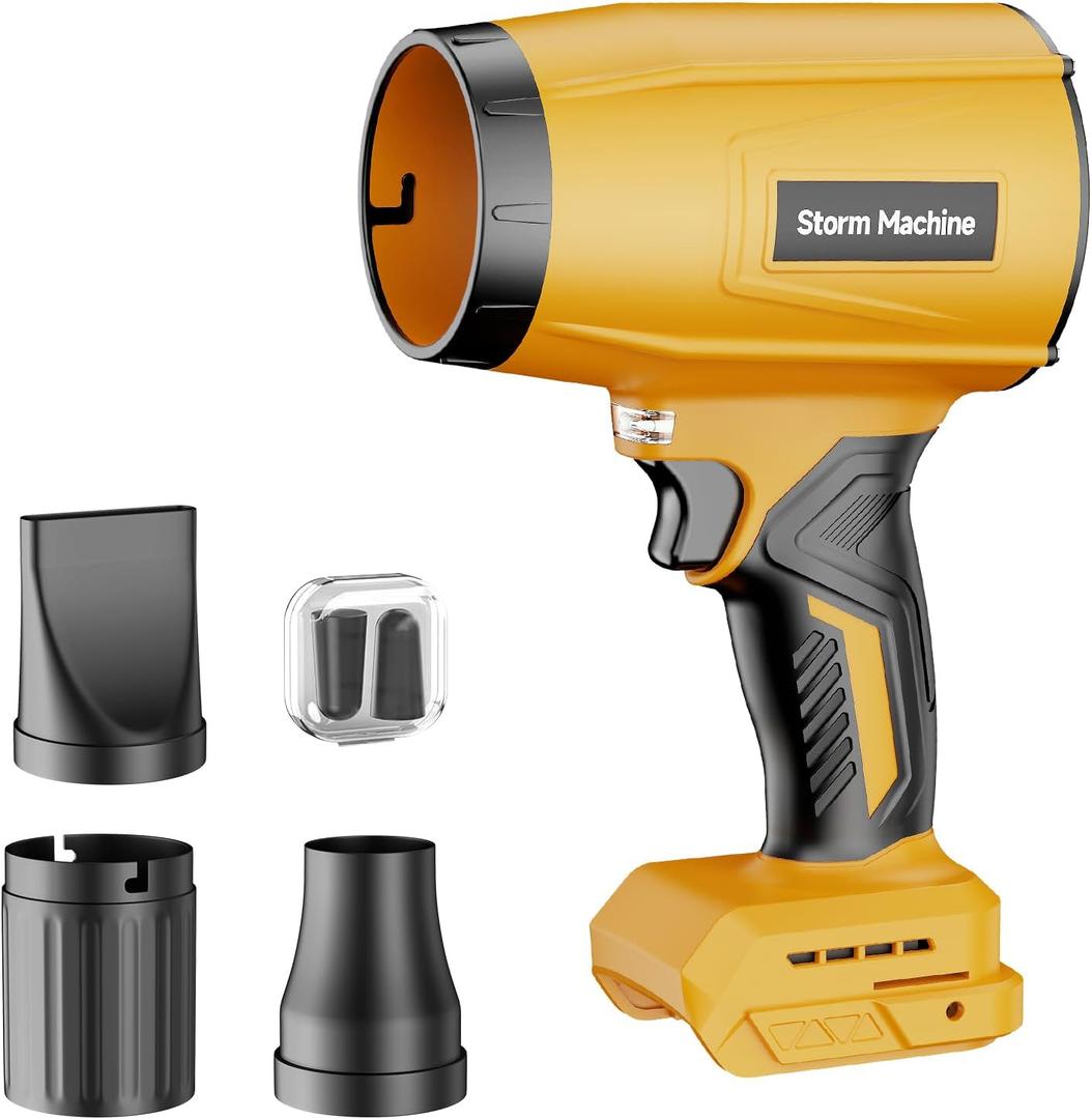 Turbo Jet Blower Cordless Compatible with Dee-Walt 20V (No Battery), Brushless-Motor Blower, Up to 50,000 RPM, Lightweight Handheld Leaf Blow for Patio Lawn Yard Garage Leaves & Dust Cleaning