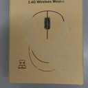 LeadsaiL Wireless Mouse, 2.4G Silent, USB, 3 Buttons, 1600 DPI, White, Ambidextrous, 5m Range, 1 AA Battery, Windows 10/8/7/Mac/Linux Compatible