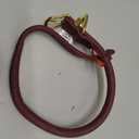 OOPSDOGGY Reflective Rolled Leather Dog Collar Adjustable Soft Padded Pet Collar for Small Medium Large Breed Dogs (Brown, M, 12"-15")