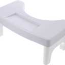 Homoyoyo Toilet Stool Bathroom Stool Toilet Seat Foot Foot for Shower Commode Rest for Adults Pp Step Mini (40.00X21.00X17.00CM, Gray)