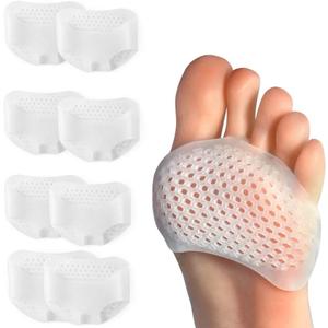 Toe Pads Ball of Toe Cushions Metatarsal Pads Ball of Foot Pads Callus Foot Pain Relief Bunion Forefoot Cushioning Relief Women (Wide Strap)