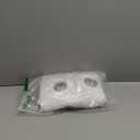 Bedroom Curtains 2 Panels Set, 34 in x 60 in (W x L), Greyish White, Easy Care Solid Thermal Insulated Silver Grommet Light Blocking Room Darkening Drapes for Bedroom/Kids Room