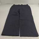 Lands' End Starfish Mid Rise Straight Leg Pants (Large, Black)