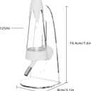 4.2 Oz Hamster Water Bottle with Stand No Drip for Syrian Dwarf Hamsters, Gerbils, Little Mouse, Small Pet Rodents (White, with Stand)