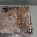 Merelax 2x6 Entryway Long Runner Area Rug, Brown Red Washable Modern Abstract Entry Rugs for Kitchen Bedroom Hallways Living Room, Coffee Non Slip Carpet for Indoor Door High Traffic Family Room Decor