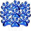 Hungdao 9 Pcs 28 x 26 Inch Blue Dog Paw Balloons Paw Print Foil Balloons Large Puppy Birthday Party Supplies for Baby Shower Pets Dog Themed Party Decorations