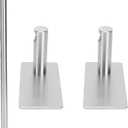 Stainless Steel Self - Adhesive Towel Bar, Nail - Free Bathroom Kitchen Towel Rack, Adjustable Rustproof Organizer for Smooth Surfaces, Includes 2 Adhesive Brackets