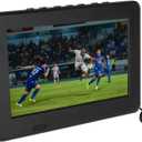 Yoidesu 7 Inch Portable Widescreen TV, 1080P LED ATSC Analog Television for Car Camping Outdoor Kitchen, Mini Digital TV with 1500mAh Rechargeable Battery USB TF