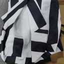 KFVZIU Black and White Striped Suit Men Scary Halloween Costumes Adult Horror Comedy Movie Character Cosplay Outfit Shirt Tie (Medium)