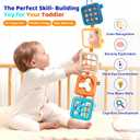 Montessori Busy Board for 1 Year Old, Airplane Toys for Babies 6-12 Months, Sensory Fine Motor Skills Activity Cube, Baby Travel Car Seat Toys for Toddler 1-3