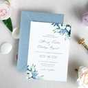PONATIA 50 PCS A7 Envelopes, 5.25 x 7.25'' Matte Dusty Blue Envelopes For 5x7'' Weddings Invitation Cards, Christmas Gift Cards, Acrylic Invitations, Photos and Any 5x7" Inserts