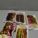 LOLStar Cartoon Mouse Birthday Party Supplies,5 Packs of 3.3x6.6 ft Black Red Gold Tinsel Foil Fringe Curtains, Cartoon Photo Booth Prop Streamer Backdrop, Birthday Party Decorations for Toddlers Kids