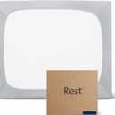 REST® Evercool®+ Fitted Sheet, King Size, Light Gray, 15" Deep (up to 18’’), Breathable Bedding for Hot Sleeper and Night Sweats, Bed Sheet with Ionic+ Self-Cleaning Silver Yarn for Sensitive Skin