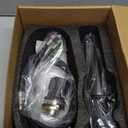 KENES Brushed Gold Single Handle Bathroom Faucets Modern Prep Wet Bar Sink Faucets Bathroom Sink Faucet with Drain Assembly & Deck Plate, Farmhouse RV Camper Outdoor Utility Faucet, KE-9005B-4 (Short)