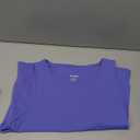 Colorfulkoala Women's High Neck Tank Tops Body Contour Sleeveless Crop Double Lined Yoga Shirts (X-Large, Lavender Blue)