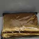 Gold Black Velvet Curtains 84 inch Color Block Blackout Luxury Modern Living Room Curtain Privacy Light Blocking Thermal Insulated Soundproof Room Darkening Energy Saving Drapes for Bedroom 2 Panels