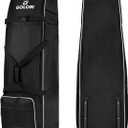 Goloni Golf Travel Bag with Wheels for Airlines, Heavy Duty Golf Club Travel Case, Water Resistant Golf Bag Cover for Air Travel, Portable Foldable Golf Luggage for Men Women