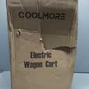 Collapsible Wagon, Foldable Beach Cart with Big Wheels for Sand, Heavy Duty All-Terrain Utility and Garden Cart, Portable Grocery Wagon, 166L Capacity, 450lb Load (Black)