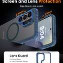 DEERLAMN Strong Magnetic Case for Samsung Galaxy S26 Ultra 6.9-Inch,[Compatible with Magsafe][Military Grade Drop Protection] Translucent Matte Shockproof Protective Phone Cover, Frosted Blue