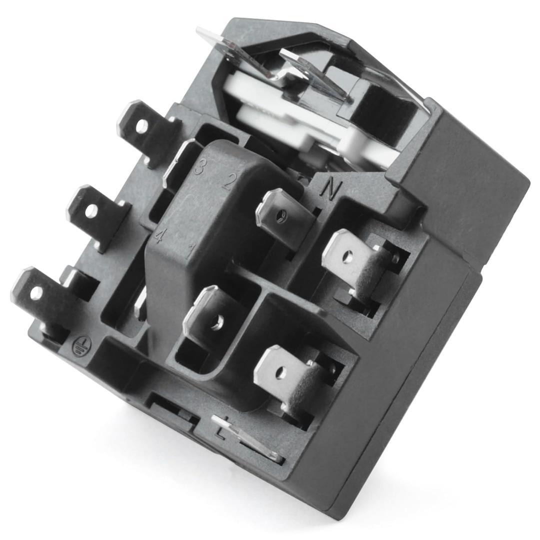 QPS2-C4R7MD3 Overload Protector Relay Replacement for Frigidaire 5304521534, 5304521562 Refrigerator Freezer Compressor PTC Start Relay 11Pin FFFU13F2VW FFFU16F2VV FFFU16F2VW FFFU18F2VW