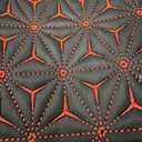 Quilted Foam Vinyl Fabric King Crown Classic Pattern with 0.23" Sponge Backing Faux Leather Fabric for Car Headliner, Furniture Upholstery, Headboards,Diamond 2" x 3" (Triangle)