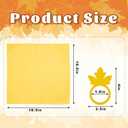 Whaline Fall Thanksgiving Napkin Rings Set of 20, 10 Pcs Wooden Maple Leaf Napkin Ring Holders with 10 Pcs Fall Cloth Napkins for Thanksgiving Table Decorations, Fall Banquet, Holiday Dinner Party