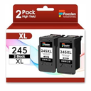 Fooylen 245XL PG245XL Black Ink Cartridge Replacement for Canon 245 PG-245 XL Ink Cartridges Compatible for PIXMA TS202 TS302 MG2520 MG2525 TR4520 TR4527 TS3300 TS3320 TS3322 MX490 MX492