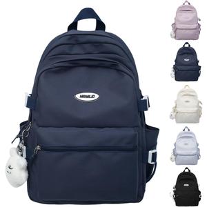 Kawaii Backpack with Cute Accessories Casual Aesthetic Daypack Simple Laptop Bag Waterproof Travel Rucksack for Women (Dark Blue) Kawaii Backpack with Cute Accessories Casual Aesthetic Daypack Simple Laptop Bag Waterproof Travel Rucksack for Women (Dark Blue)