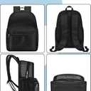 Paxiland Mesh Backpack Lightweight See Through College Student Backpack for Commuting Swimming Travel Beach Outdoor Sports - Black
