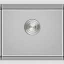 24 inch Undermount Kitchen Sink, 24 x 18 inch Single Bowl Stainless Steel Handmade Undermount Kitchen Sink with Sink Strainer, Brushed