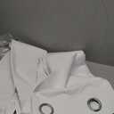 DriftAway Blackout Soundproof Thermal Insulated Linen Textured Curtains with Quilted Thermal Lining for Cold and Heat Blocking Noise Reducing Daytime Sleep 1 PC 52 Inches by 84 Inches White