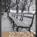 MCS Trendsetter 22.75x34 Poster Frame Black High-Gloss, Vertical & Horizontal Wall Hanging Large Picture Frame for Photos, Posters & Art Prints (1-Pack)